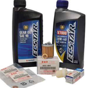 Suzuki Outboard - 100 Hour- Complete Oil Change Kit - DF4/6A